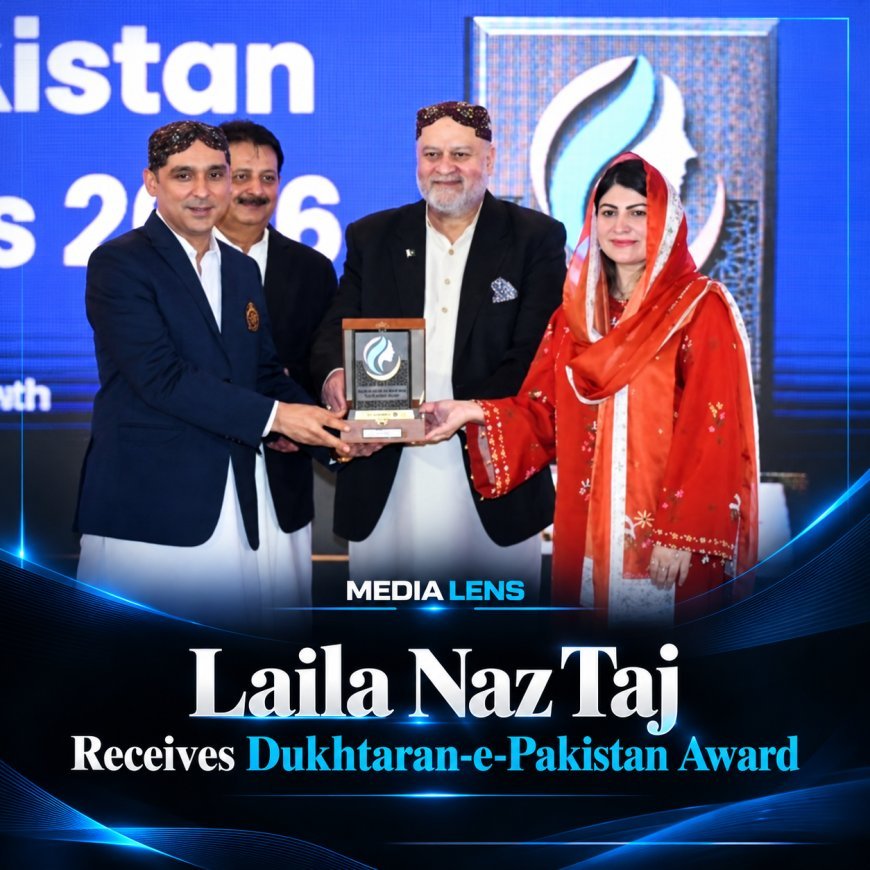 Laila Naz Taj Receives Dukhtaran-e-Pakistan Award